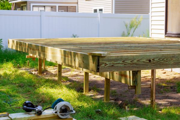 Elevated Deck Installation in Fuquay Varina