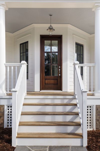 Stoop Railing Installation in Fuquay Varina