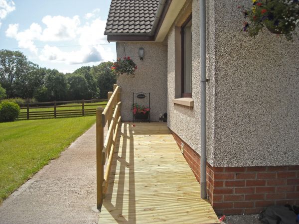 Hardwood Ramp Installation in Fuquay Varina