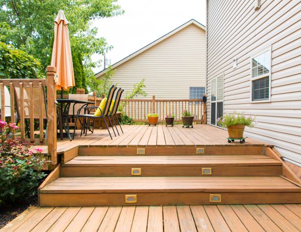 Wooden Patio Installation in Fuquay Varina