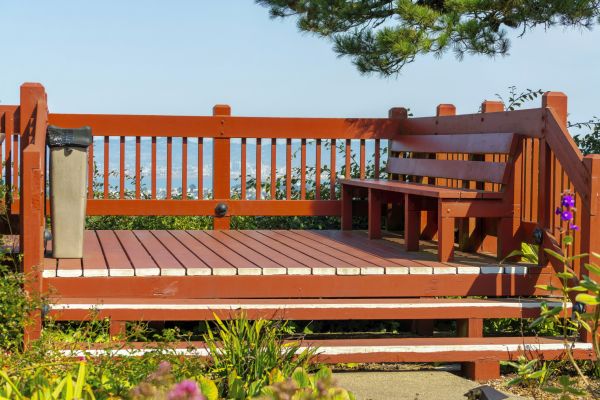 Redwood Deck Construction in Fuquay Varina