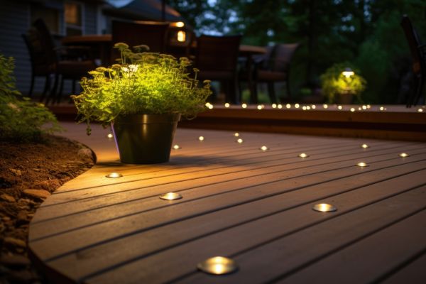Ground Level Deck Construction in Fuquay Varina